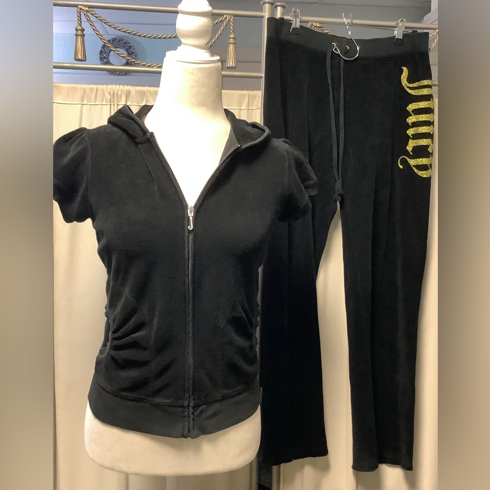 Juicy Couture Terry Pants 32 x 32 Zip Up Hoodie Tracksuit